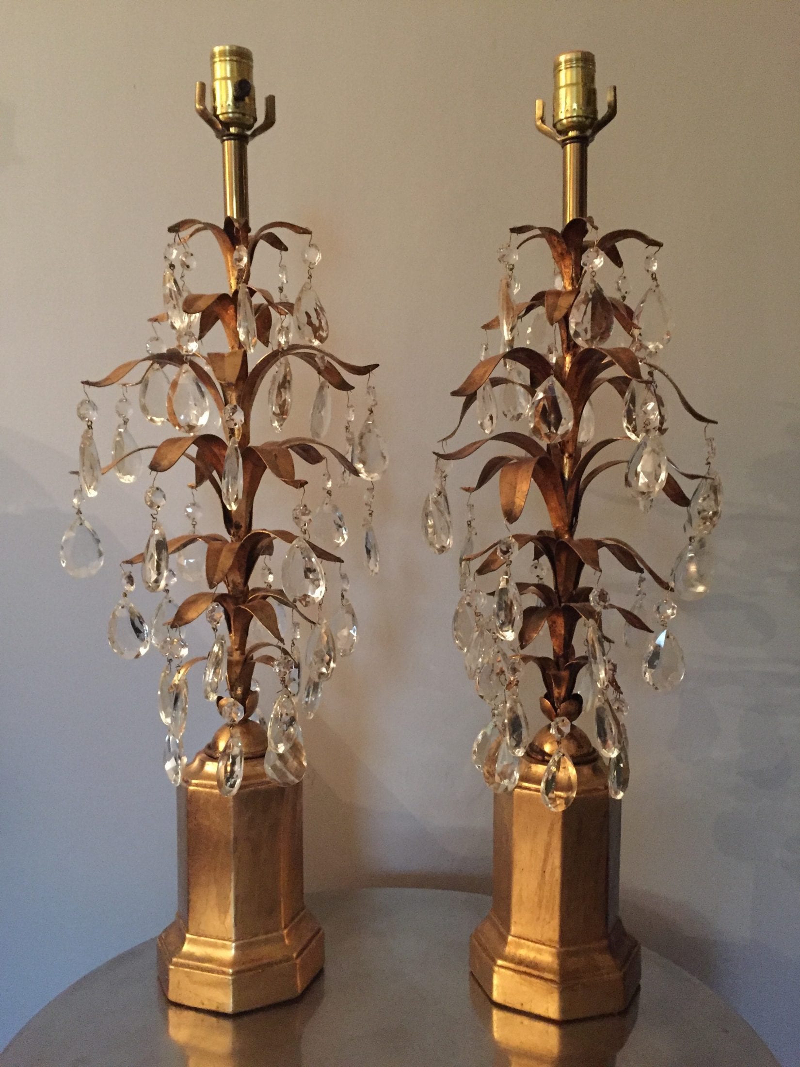Large Hollywood Regency Table Lamps – SOLD – The Oscar Collective