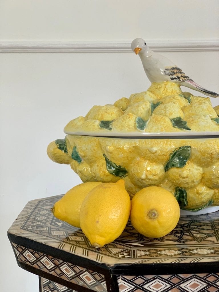 Vintage Italian Lemon Tureen Dish SOLD The Oscar Collective