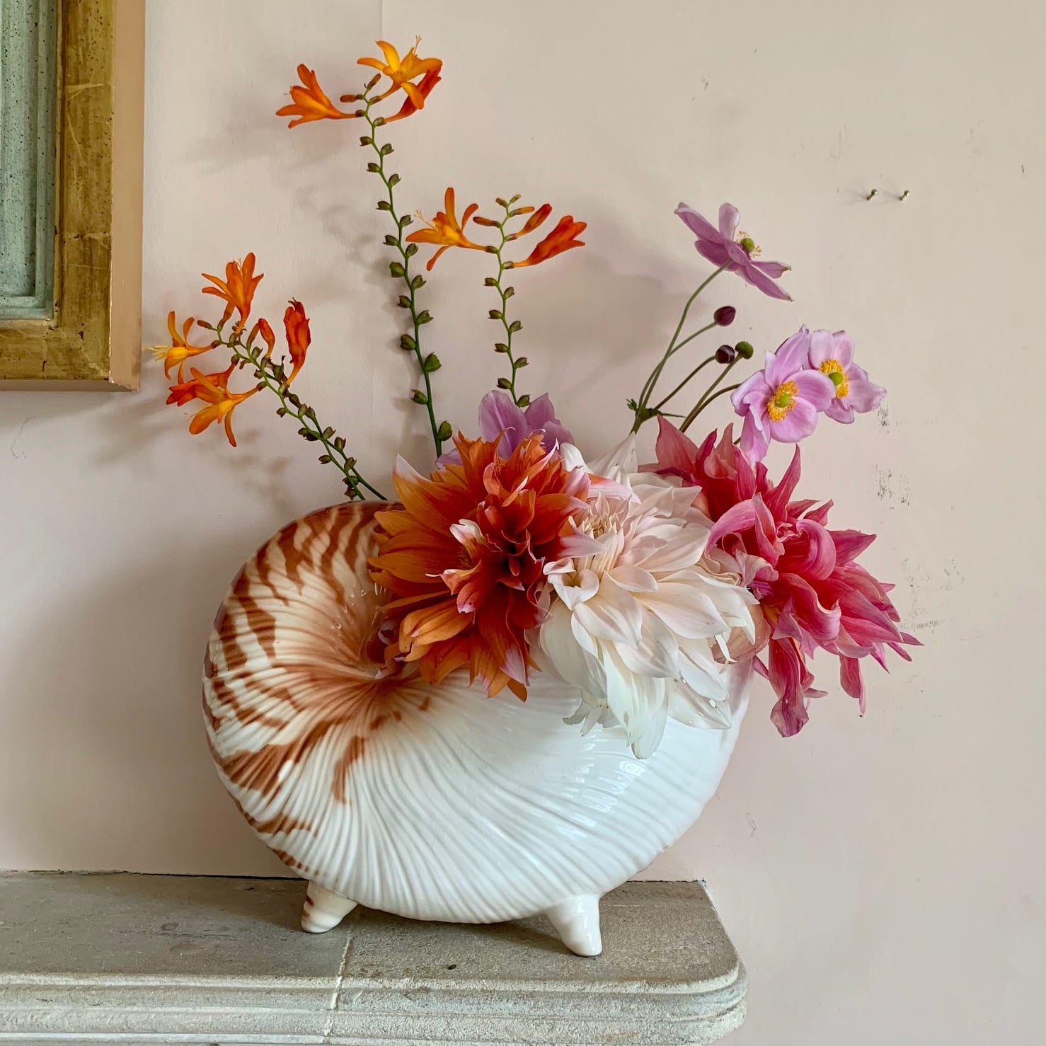 Large Fitz & Floyd Nautilus Shell Planter – SOLD – The Oscar