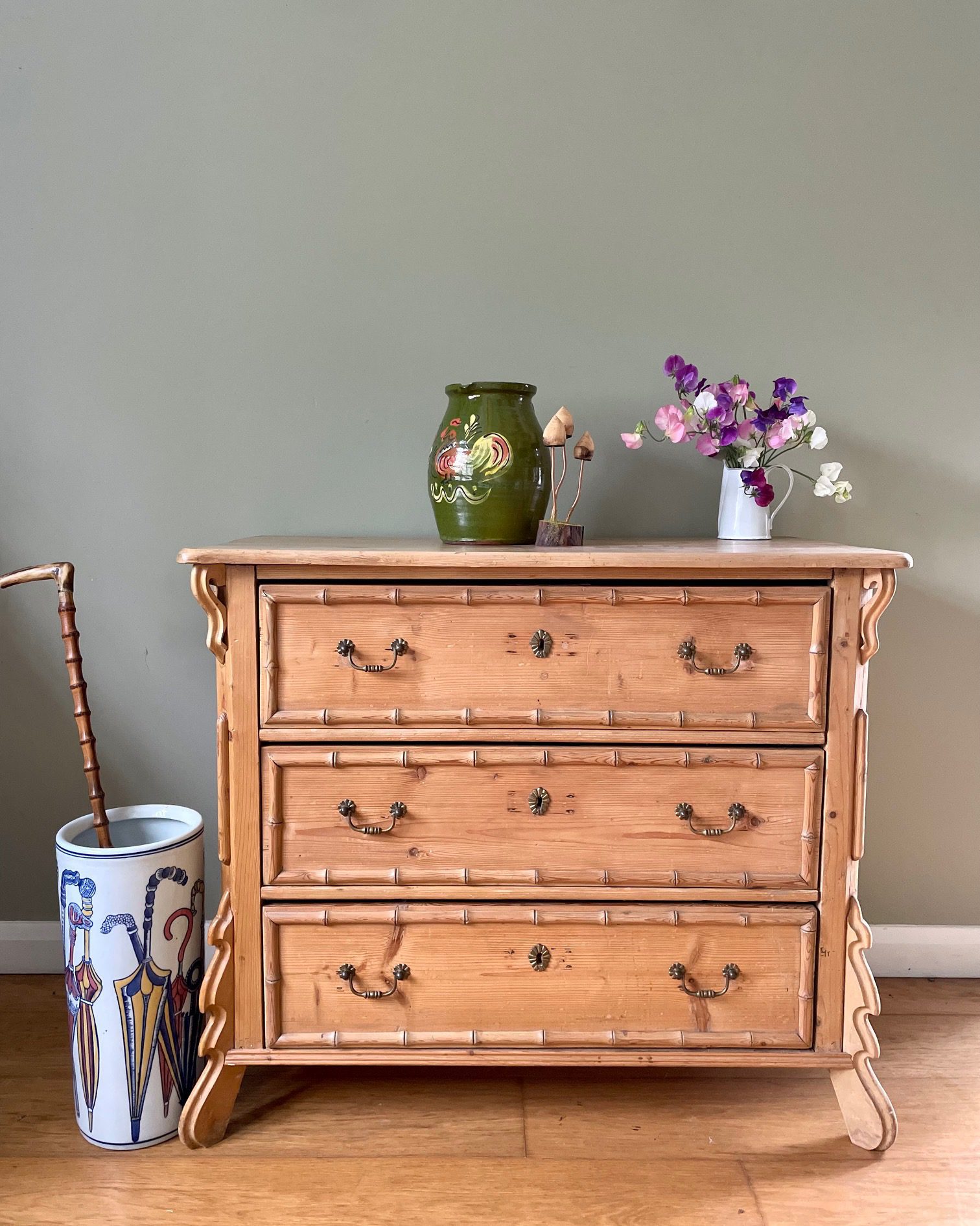 Faux bamboo chest of drawers deals